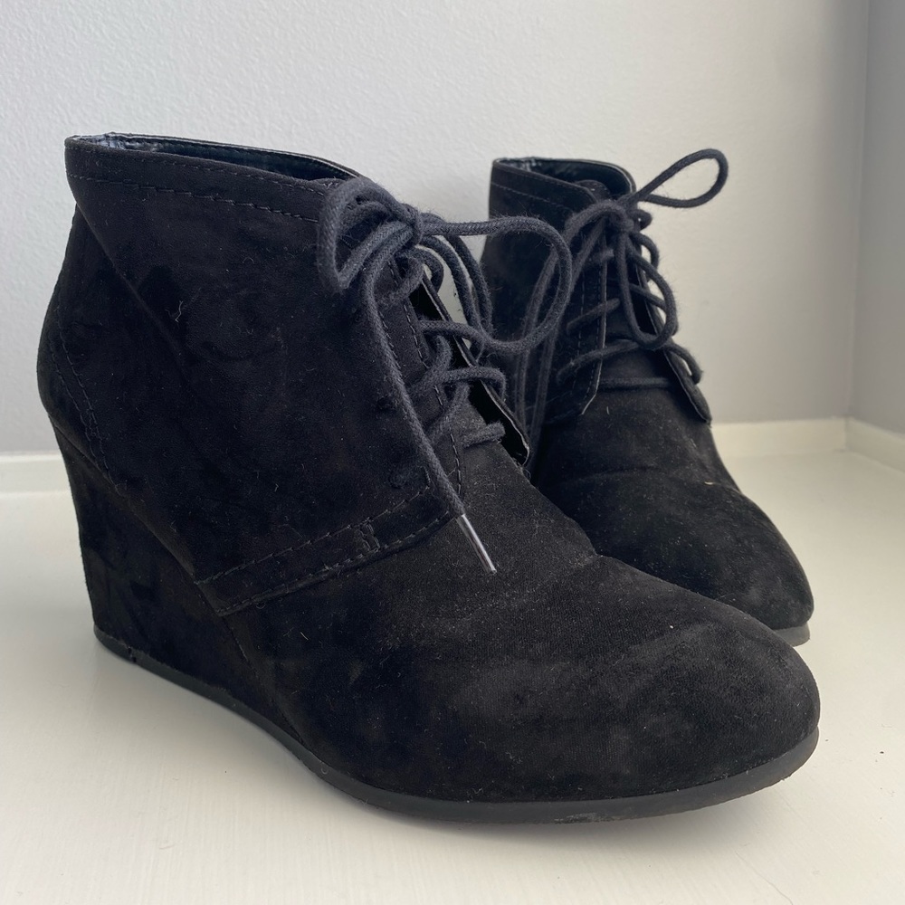 Black Suede Booties